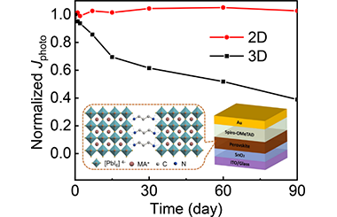 Long-term Stable 2D Dion-Jacobson Phase Perovskite Photodiode with Low Dark Current and High On/off Ratio 2011-3200